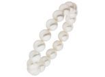 Armband JOBO "Muschelkern-Perlen 10 mm", weiß, Armbänder, Damen, 17cm, Perlen, Armband, weiß 17 cm