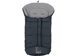 Fußsack HEITMANN FELLE "Eisbärchen - Winterfußsack Copy Fleece", Kinder, grau (dunkelgrau), Polyester, Fußsäcke Fußsack, mit Fleecefutter, Mumienform möglich, für Kinderwagen, waschbar