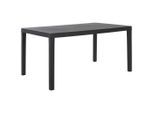 Ambia Garden Gartentisch , Anthrazit , Kunststoff , rechteckig , 90x72x150-220 cm , Made in Italy , Gartenmöbel, Gartentische, Gartentische