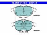 ATE Bremsensatz, Scheibenbremse Bremsensatz-Vorderachse Standard Disc / Ceramic ijzjsggqc5 Vorderachse belüftet 302mm 28mm für Opel Vaughall SAAB FIA