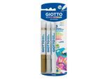 Giotto Decor Metal Paint Markers Gold/Silver/White 3 pcs BL