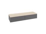 Villeroy und Boch Antao Sideboard L42103GK 160x26,8x50cm, Waschbeckenplattenfarbe botticino, anthracite matt lacquer