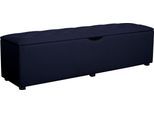 Hockerbank HOME AFFAIRE "Knobbed", blau, B:120cm H:42cm T:40cm, Struktur fein (100% Polyester) für Bett Classico, Piazza, Premium und Vega;Struktur (100% Polyester) für Bett Crato und Lucina;Struktur (60% Baumwolle, 40% Leinen) für Bett Kiss;Kunstleder für Bett Natura;Struktur (100% Polyester) für Bett Nordica, Hocker, Hockerbank mit Stauraum, Breite 120 cm und 160 cm