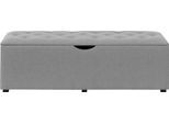 Hockerbank HOME AFFAIRE "Knobbed", grau (hellgrau), B:120cm H:42cm T:40cm, Struktur fein (100% Polyester) für Bett Classico, Piazza, Premium und Vega;Struktur (100% Polyester) für Bett Crato und Lucina;Struktur (60% Baumwolle, 40% Leinen) für Bett Kiss;Kunstleder für Bett Natura;Struktur (100% Polyester) für Bett Nordica, Hocker, Hockerbank mit Stauraum, Breite 120 cm und 160 cm