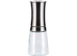 Salz-/Pfeffermühle KYOCERA "CM-30SS", silber (silberfarben, transparent), H:16cm Ø:6,3cm, Küchenmühlen, Keramikmahlwerk, 20 cm