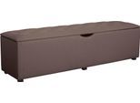 Hockerbank HOME AFFAIRE "Knobbed", braun (schlamm), B:120cm H:42cm T:40cm, Struktur fein (100% Polyester) für Bett Classico, Piazza, Premium und Vega;Struktur (100% Polyester) für Bett Crato und Lucina;Struktur (60% Baumwolle, 40% Leinen) für Bett Kiss;Kunstleder für Bett Natura;Struktur (100% Polyester) für Bett Nordica, Hocker, Hockerbank mit Stauraum, Breite 120 cm und 160 cm