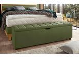 Hockerbank HOME AFFAIRE "Checked", grün, B:160cm H:42cm T:40cm, Struktur fein (100% Polyester) für Bett Classico, Piazza, Premium und Vega;Struktur (100% Polyester) für Bett Crato und Lucina;Struktur (60% Baumwolle, 40% Leinen) für Bett Kiss;Kunstleder für Bett Natura;Struktur (100% Polyester) für Bett Nordica, Hocker, mit Stauraum, Breite 120 cm und 160 cm, als Bettbank geeignet