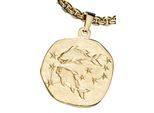 Sternzeichenanhänger JOBO "Anhänger Sternzeichen", gelbgold 333, Schmuckanhänger, Damen, Fische, Gelbgold 333, 333 Gold rund