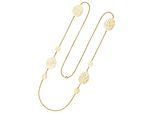 Collier JOBO "Statement Kette mit Zwischenelementen", gold (goldfarben), Halsketten, Damen, Edelstahl, L: 90, Collier, Edelstahl 90 cm