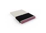 Patchbox patchbox.one Kabeleinzugssystem 30RU/OM4 (1,8 m) mit 24 Kassetten, LWL OM4, LC-SC, Kabel erikaviolett