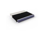 Patchbox patchbox.one Kabeleinzugssystem 8RU/UTP (0,8 m) mit 24 Kassetten, Patchkabel Cat. 6a, U/UTP, PoE++, Kabel violett