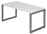 HAMMERBACHER höhenverstellbarer Schreibtisch VRS16/W/G weiß
