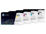 HP Original 507A Toner 4er Set schwarz, cyan, magenta, gelb