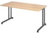 HAMMERBACHER höhenverstellbarer Schreibtisch VZS16/E/G eiche