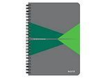 Notizbuch Leitz Office, DIN A5, 90 karierte Blatt, Spiralbindung, Kunststoff-Einband, FSC®-zertifiziert, grün