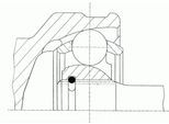 LÖBRO Gelenksatz, Antriebswelle 306658 für VW