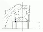LÖBRO Gelenksatz, Antriebswelle 304904 für Mercedes