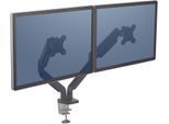Fellowes Monitor-Halterung Platinum Dual schwarz