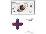 Samsung Flip Pro WM55B Flipchart 138,7 cm 55 Zoll inkl. Neomounts WL55-/AFP-875WH1 motorisierter Standfüße & Tray CY-TF65BBC