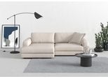 Ecksofa TRENDMANUFAKTUR "Bourbon Mega_Ecke mit tollem Sitzkomfort, Breite 250cm, L-Form", grau (dove), B:250cm H:84cm T:176cm, 100% Polyester, Sofas, Ecksofa, mit extra hohem Sitzkomfort, auch in Cord erhältlich