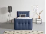 Boxbett HOME AFFAIRE "Kederleicht", blau, B:155cm L:226cm, Komplettbetten, Boxspringbett, inklusive Fußteil, Bettkasten & Topper, in 4 Breiten und 2 Härtegraden
