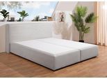 Boxspringbett HOME AFFAIRE "Åby", grau, B:187cm L:225cm, Komplettbetten, Boxspringbett, In Cord Bezug, wahlweise mit und ohne Matrazte erhältlich
