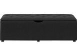 Hockerbank HOME AFFAIRE "Knobbed", grau (anthrazit), B:120cm H:42cm T:40cm, Struktur fein (100% Polyester) für Bett Classico, Piazza, Premium und Vega;Struktur (100% Polyester) für Bett Crato und Lucina;Struktur (60% Baumwolle, 40% Leinen) für Bett Kiss;Kunstleder für Bett Natura;Struktur (100% Polyester) für Bett Nordica, Hocker, Hockerbank mit Stauraum, Breite 120 cm und 160 cm