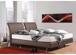 Boxspringbett HOME AFFAIRE "Polo", grau (taupe), B:155cm L:220cm, Matratzenbezug: Drell (60% Baumwolle, 40% Polyester), Komplettbetten, Boxspringbett, in 3 Matratzenarten, 3 Breiten und 4 Farben