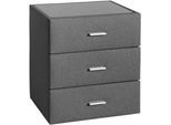 Nachttisch HOME AFFAIRE, grau (anthrazit), B:51cm H:58cm T:42cm, Tische, Nachttisch, moderner Nachttisch, passend zur Ethan-Serie