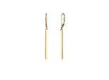 Paar Ohrhänger ELLI "Basic Hänger Geo Stab Look Schmuck Geschenk 925 Silber", gold, Ohrringe, Damen, onesize, ohne Stein, Silber 925 (Sterlingsilber)