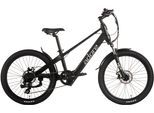 E-Bike ADORE "24" Alu Kids Citybike KS-240 Heckmotor 45NM / 10,4Ah Pitch Black matt" Gr. 30, schwarz (schwarz, schwarz), Elektrofahrräder, Kinder, 30cm, 24 Zoll (60,96cm), Pedelec, Elektrofahrrad für Damen und Herren, MTB, Topseller