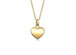 Kette mit Anhänger ELLI "Herz Filigran Klassisch Schmuck Geschenk 925 Silber" Gr. 45, gold, Halsketten, Damen, 45, ohne Stein, Silber 925 (Sterlingsilber), L: 45