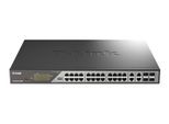 D-Link DSS-200G-28MPP/E, 28-Port Desktop Gigabit PoE Surveillance Switch