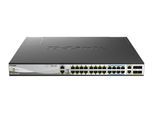 D-Link DMS-3130-30PS/E, 30-Port Layer 3 PoE Multi-Gigabit Stack Switch