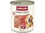 animonda GranCarno Original Nassfutter Hund Adult, Rind 24x800 g