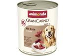 animonda GranCarno Original Nassfutter Hund Adult, Ente 12x800 g