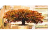 Wandbild ARTLAND "Herbstbaum auf abstraktem Hintergrund", braun (farbe bild(er): braun), B:60cm H:30cm, Bilder, Wandbild, als Leinwandbild, Poster in verschied. Grössen