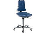 Arbeitsstuhl bimos SINTEC, Permanentkontakt, Orthositz, ohne Armlehnen & Polsterung, mit Rollen