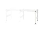 Kreativ-Tisch ORDO Professional, Anbautisch, multifunktional, herausnehmbare Schreibfläche, mobil, B 1010 x T 635 x H 825 mm, Stahl, verkehrsweiss RAL 9016