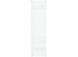 Lochblech-Seitenwand ORDO Professional, Lochbild Qg 10-38, H 2000 mm x B 500 mm, pulverbeschichtet, verkehrsweiss RAL 9016