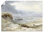 Wandbild ARTLAND "Dünen an der stürmischen See", grün (farbe bild(er): grün), B:120cm H:90cm, Papier, Bilder, Wandbild, als Leinwandbild, Poster in verschied. Grössen
