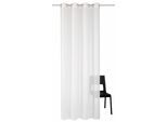 Gardine WIRTH "Audrey" Gr. 6, weiss (weiß), B:300cm H:145cm, Polyester, Gardinen, Gardine, Fertigstore mit Ösen (Ø 4 cm) nach Mass