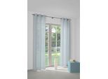 Vorhang WIRTH "Sunday" Gr. 5, blau, B:141cm H:255cm, Jacquard, Baumwolle, Polyester, Gardinen, Vorhang, nach Mass