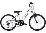 Kinderfahrrad WYLD "Mistral Weiß 6 Gänge RH 27 cm - Ab 6 Jahre" Gr. 27, weiß, schwarz, Fahrräder, Kinder, 27cm, 20 Zoll (50,80cm) hinten: 20 Zoll (50,80cm)