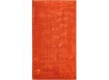 Teppich ANDIAMO "Arezzo", terra, B:60cm H:16mm L:110cm, Polyester, Teppiche, Teppich, Uni Farben, weicher Flor, waschbar, ideal im Wohnzimmer & Schlafzimmer