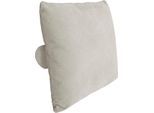 Dekokissen DIE PLANBAR "MP-IN24031", santos weiß, unifarben, B:70cm H:60cm L:25cm, Kissen: 100% Polyester, Dekokissen_Sitzkissen_Kissenhüllen, Kissen zum komfortabel Sitzen und entspannt Loungen