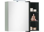 Spiegelschrank BASIC BY BALCULINA "Palermo, BxHxT 80x72x22 cm", schilfgrünfarben, B:80cm H:72cm T:22cm, Holzwerkstoff, Schränke, Spiegelschrank, Breite 60cm, Softclose, LED-Beleuchtung