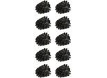 WC-Reinigungsbürste WENKO, schwarz, H:9,3cm L:8cm, Kunststoff, Reinigungsbürsten, Ersatzbürstenkopf für WENKO WC-Bürsten, Ø 8 cm, Kunststoffborsten