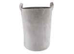 Wäschesack KLEINE WOLKE "Roy", grau (platinfarben), B:35cm H:46cm T:35cm Ø:35cm, Polyester, Wäschesammler, in verschiedenen Farben und Größen erhältlich
