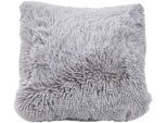 Fellkissen DONE. "Flurry", silber, felloptik unifarben, B:50cm H:20cm L:50cm, Obermaterial: 100% Polyester, Dekokissen_Sitzkissen_Kissenhüllen, inklusive Füllung